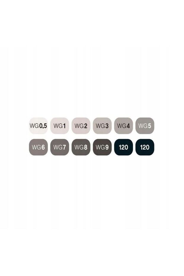 BRUSH 12ASS WARM GREY