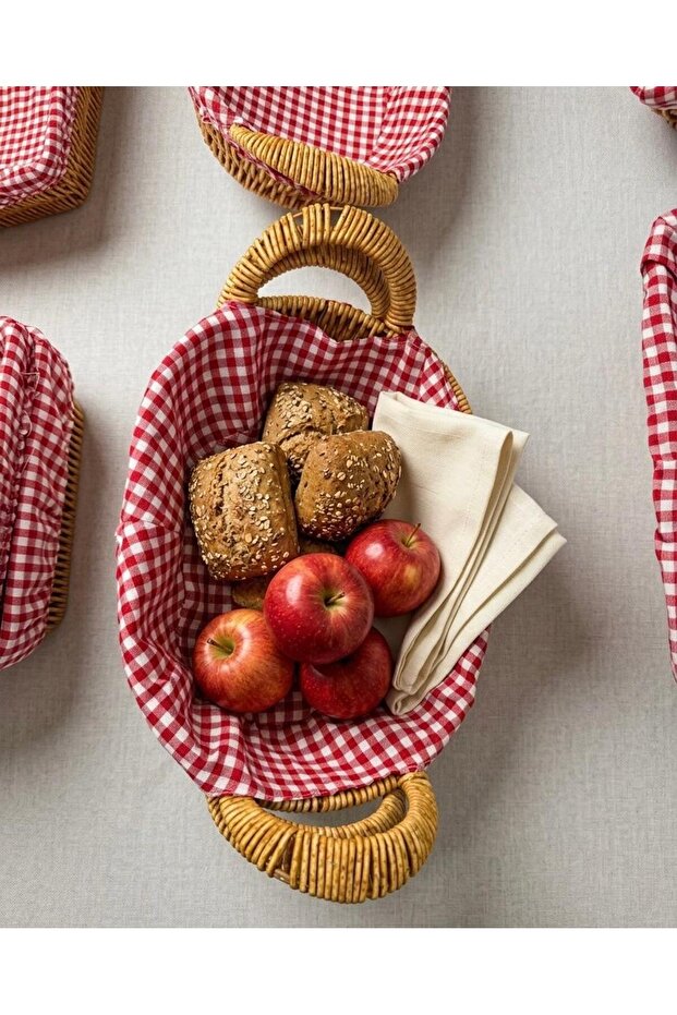 Single Multi-Purpose Oval Wicker Basket - 1