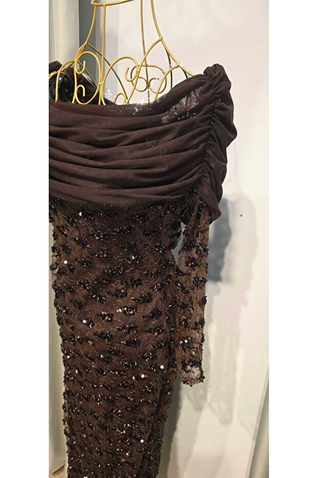 Evening Dress with Sequins - 4