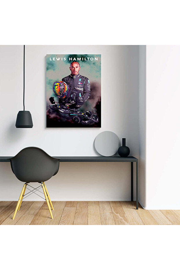 Tablou Canvas - Lewis Hamilton Dust - 3