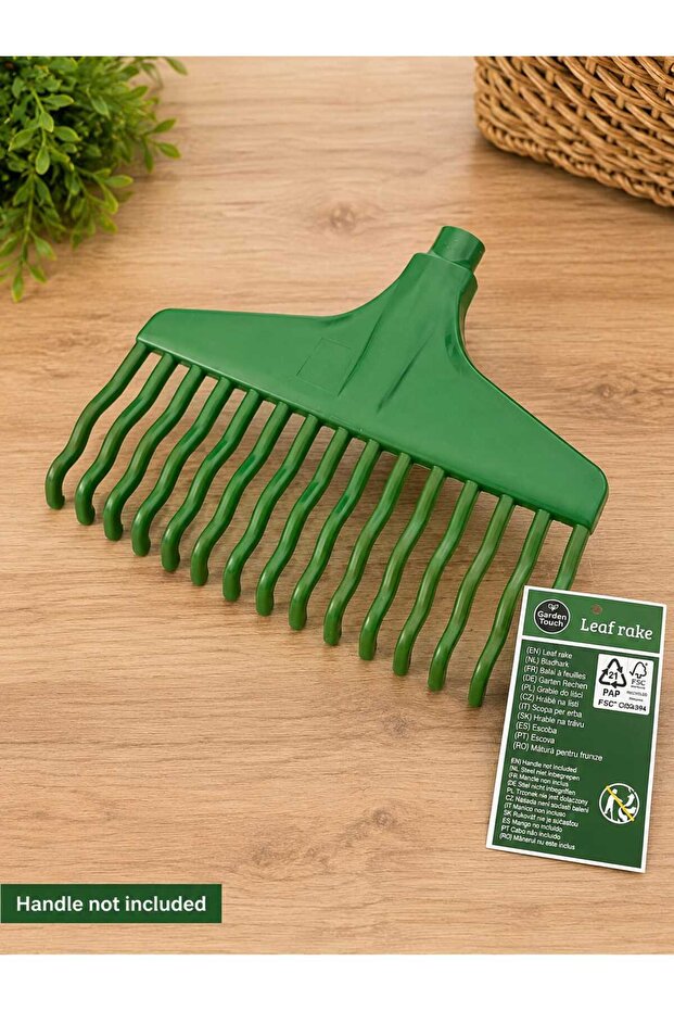 Plastic Broom/Leaf Rake - 1
