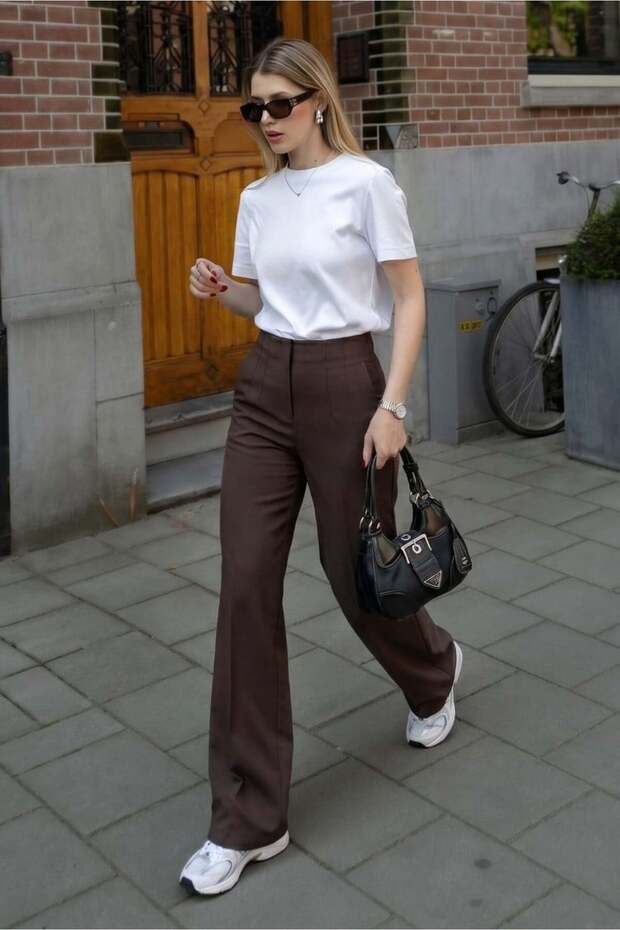Acı Kahve Premium High Waist Pleated Trousers Mg2717