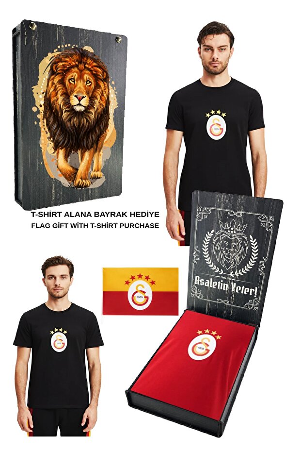 Original Licensed Emblem T-Shirt with Flag and Uv Box Gift