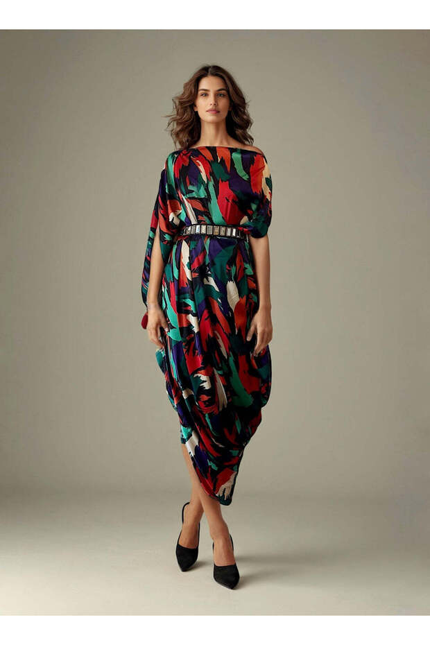 Multiprint Dress set - 3
