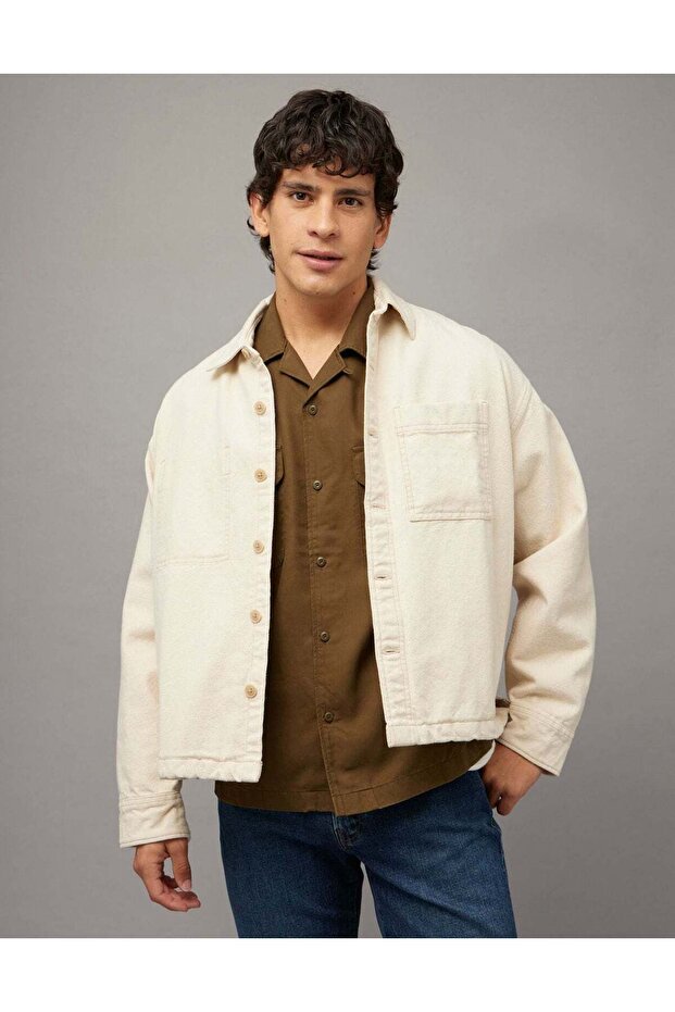AE Boxy Canvas Overshirt