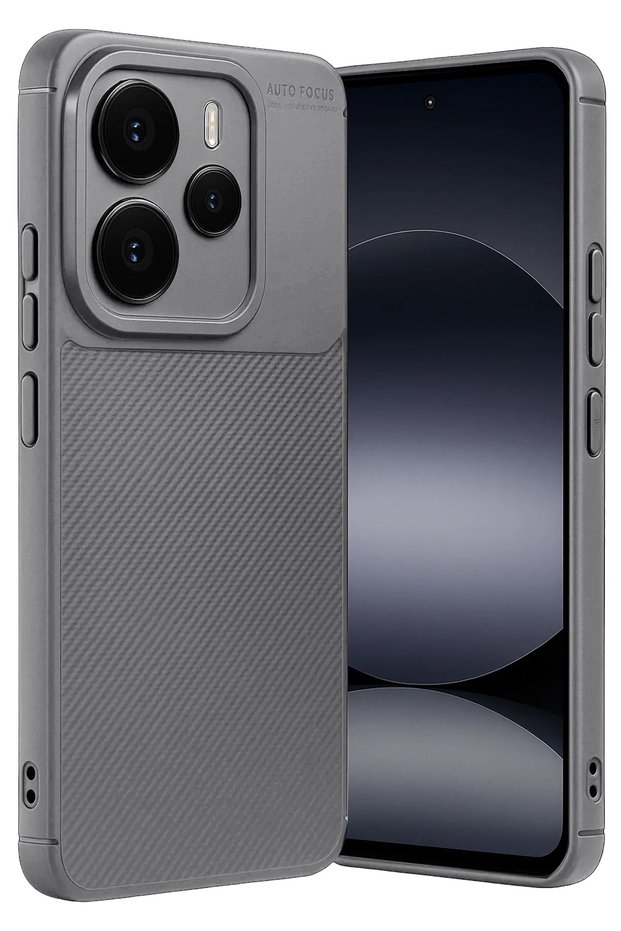Ilkeshop New Note 14 5g Auto Focus Carbon Cover (122347) - Gray