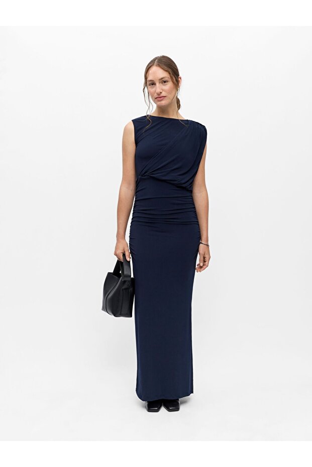 Rochie drapată, inspirată de stilul grecesc - 4
