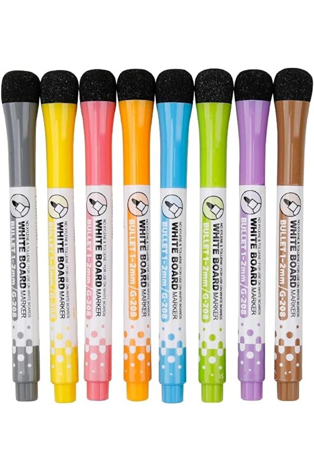 TariqANStore Dry Erase and Wet Erase Markers Magnetic Whiteboard Pen,Multi-Color Dry For Kids at Home, School - 8 pcs