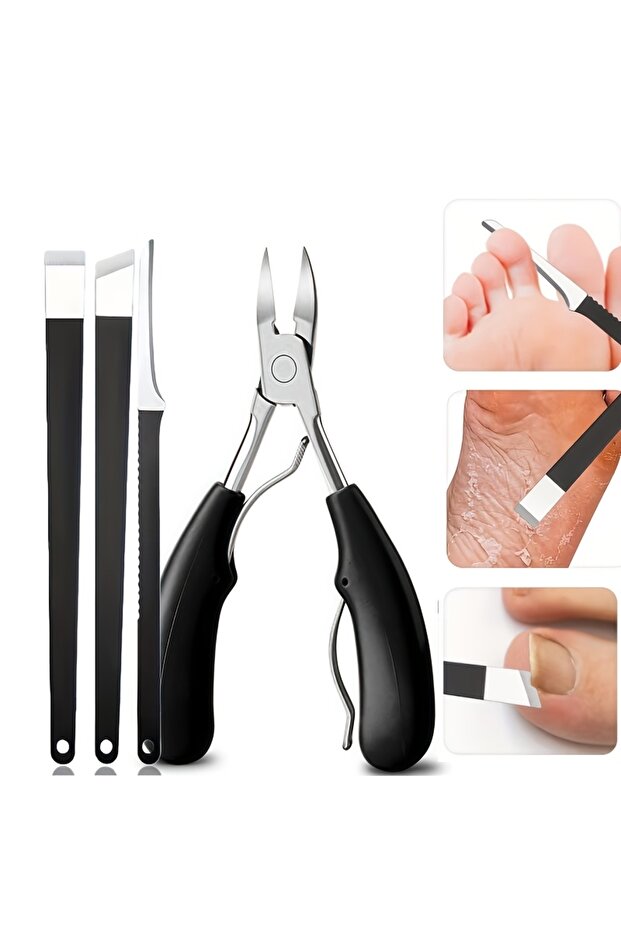 4pcs 1/4pcs Pedicure Set, Professional Toenail Care Kit Precise for Ingrown Nails and Ingrown Toenai