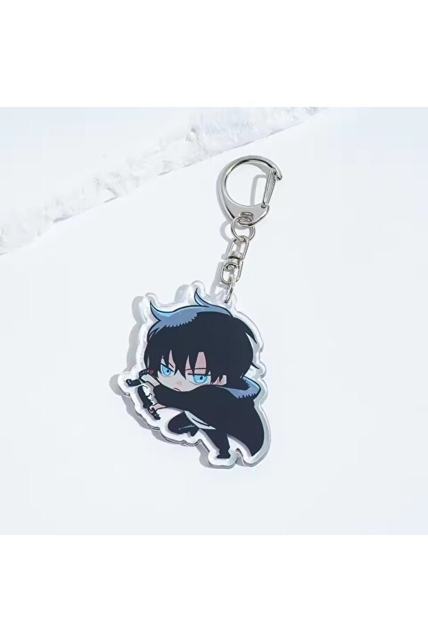 2 Anime Solo Leveling Acrylic keychain accessaries Cartoon Bag Pendant Gift cute bag charm Keyring .