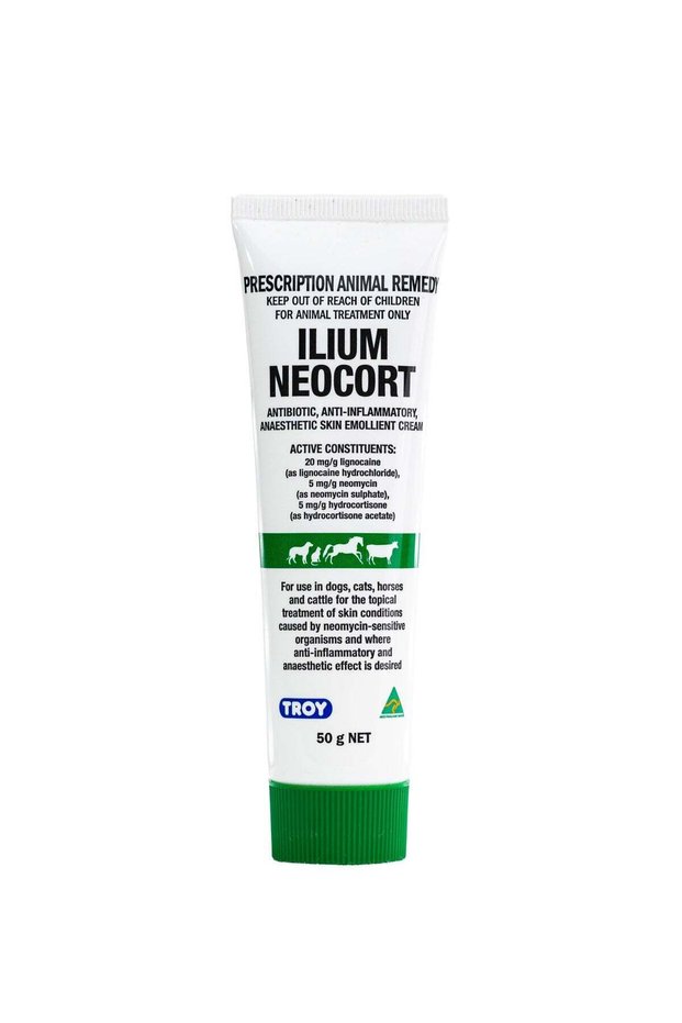 ilium Neocort Skin Emollient Cream For Dogs, Cats, Horses and Cattle 50g From Varmacy
