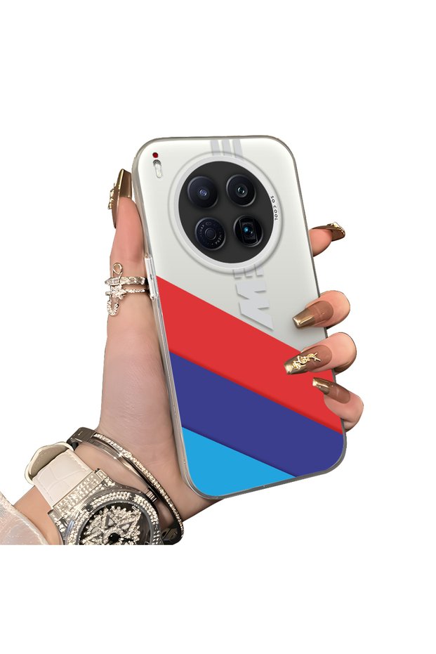 Tecno Camon 40 Premier 5g Compatible Silicone Edge Hard Back Anti-Fall Phone Case Bmw Patterned