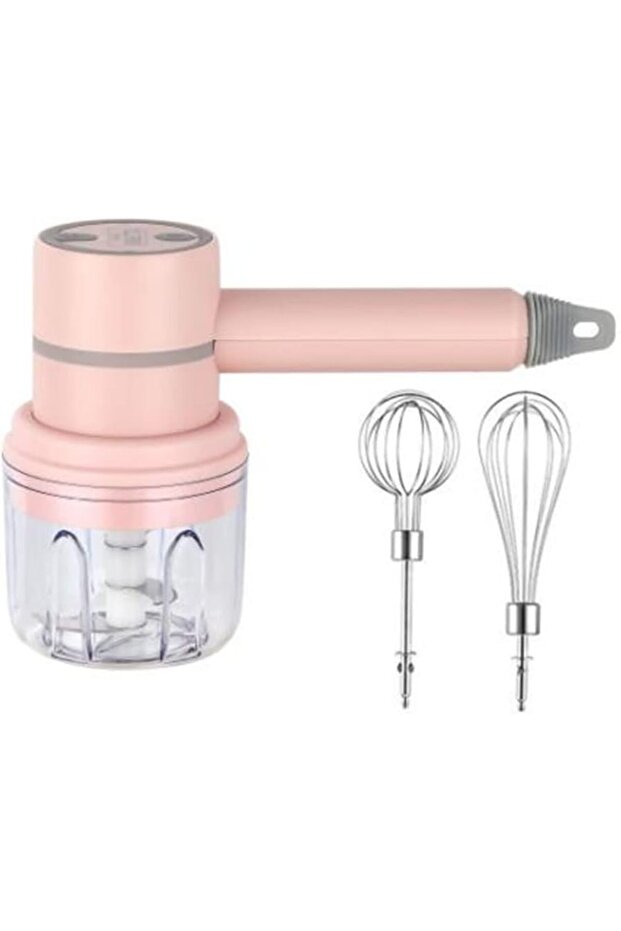 Tastak 3-in-1 Electric Hand Mixer and Blender with Electric Hand Whisk, Pink