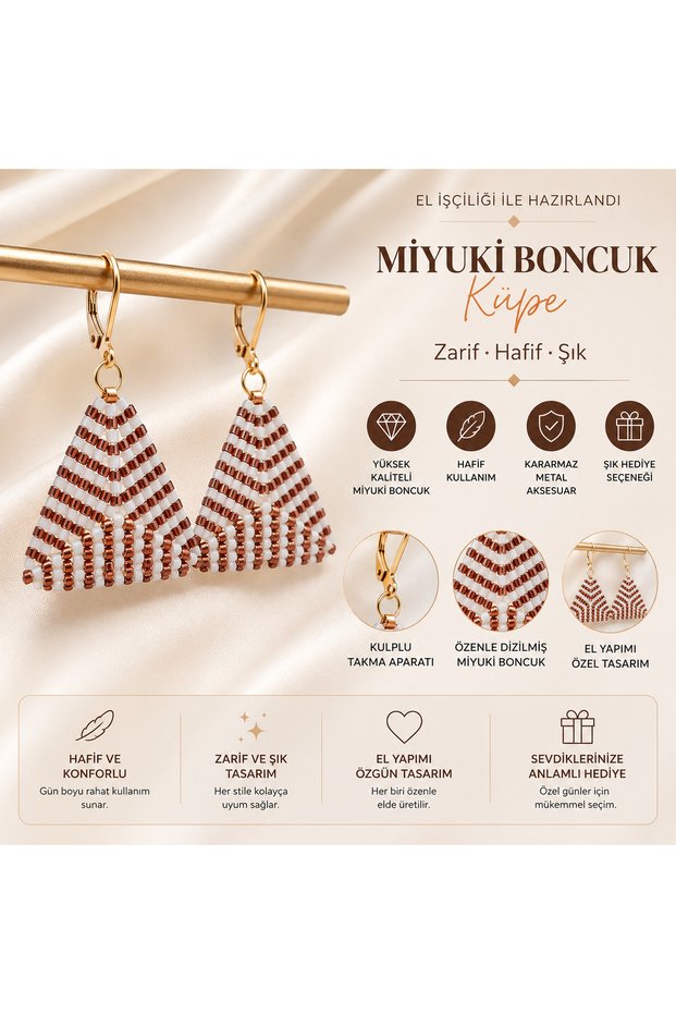 Handmade Miyuki Bead Elegant Women's Earrings