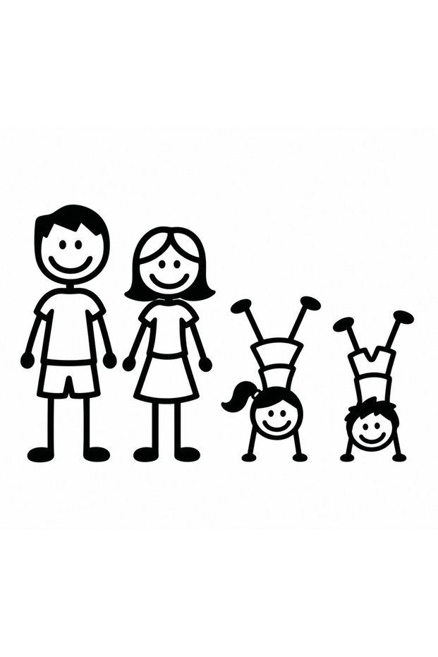 Crazy Family Sticker 20*10 Compatible with Cars, Motorcycles, and Motorbikes