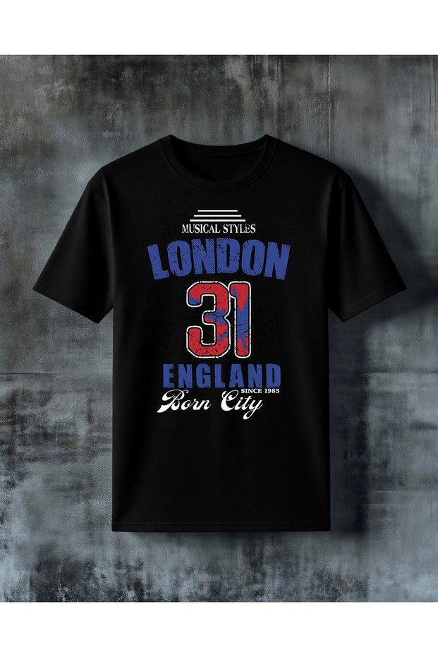 London England Printed Oversize T-Shirt