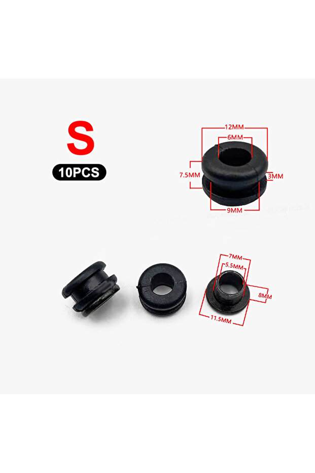 S "5 Sets Shock Absorbing Pads and Grommets Motorcycle DIY Kit, Pressure Relief Bolts"