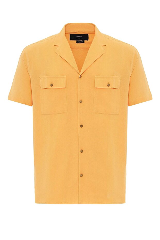 Double Pocket Men's Short Sleeve Shirt