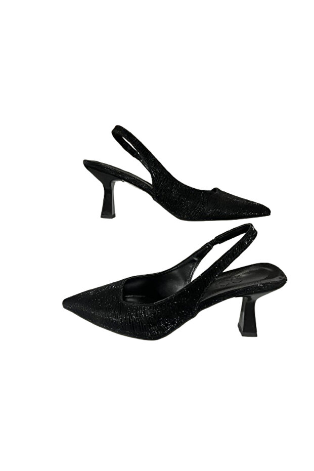 Pointed Toe Open Back Stiletto Banded Evening Dress Heeled Women's Shoes