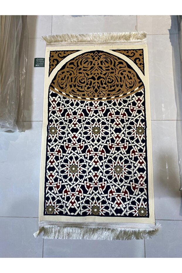سجادة صلاة زخارف اسلامية - صنع تركي 8 ملي