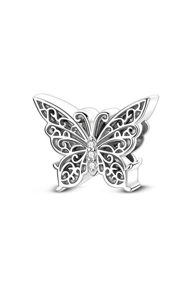 KTC1311 Original 925 Sterling Silver Charm Beads Bow Butterfly Letter Elephant Dangle Fit Bracelet P