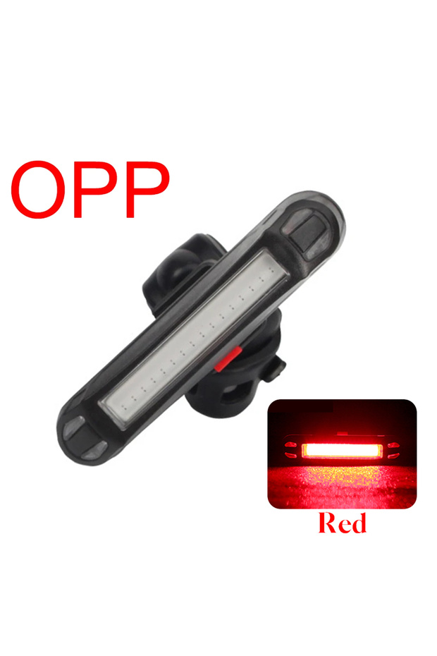 Red Bike Tail Light USB Rechargeable LED Bicycle Rear Lights Night Cycling Safety Warning Light Tail
