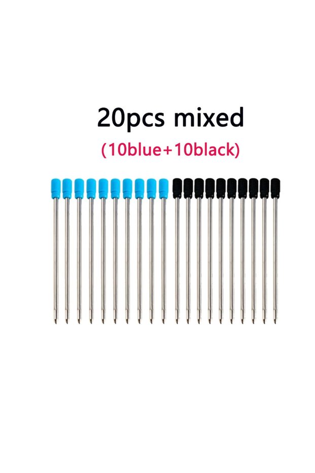 20pcs mixed 20/50pcs/lot 0.7mm Metal Pen Refill for Crystal Diamond Ballpoint Pen Rod Cartridge Core