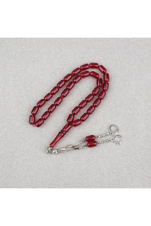 Squeeze Amber Capsule Cut Alpaca Tassel 7X11Mm Prayer Beads