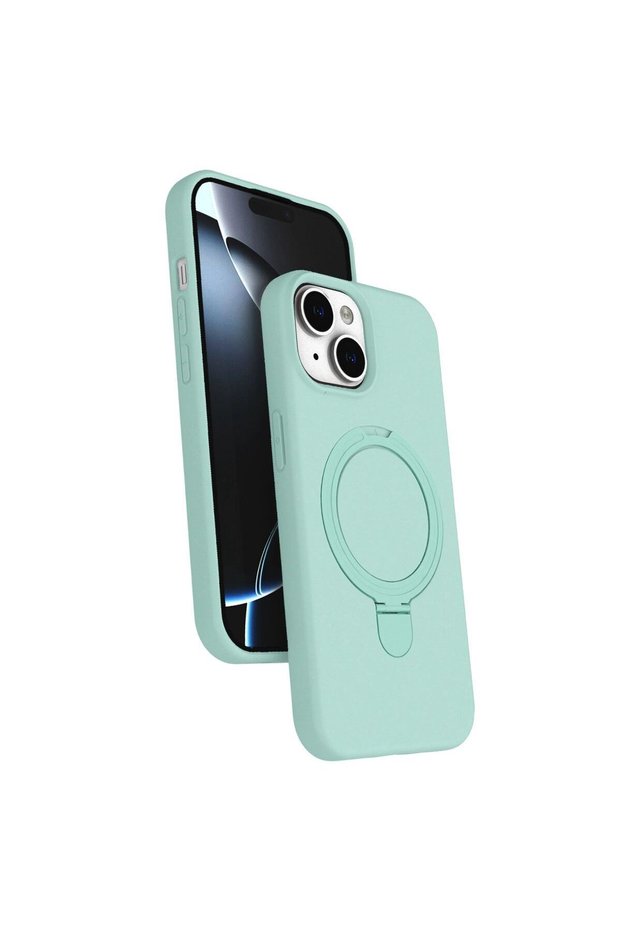 Apple iPhone 15 Plus Regal Magsafe Stand Cover - Water Green