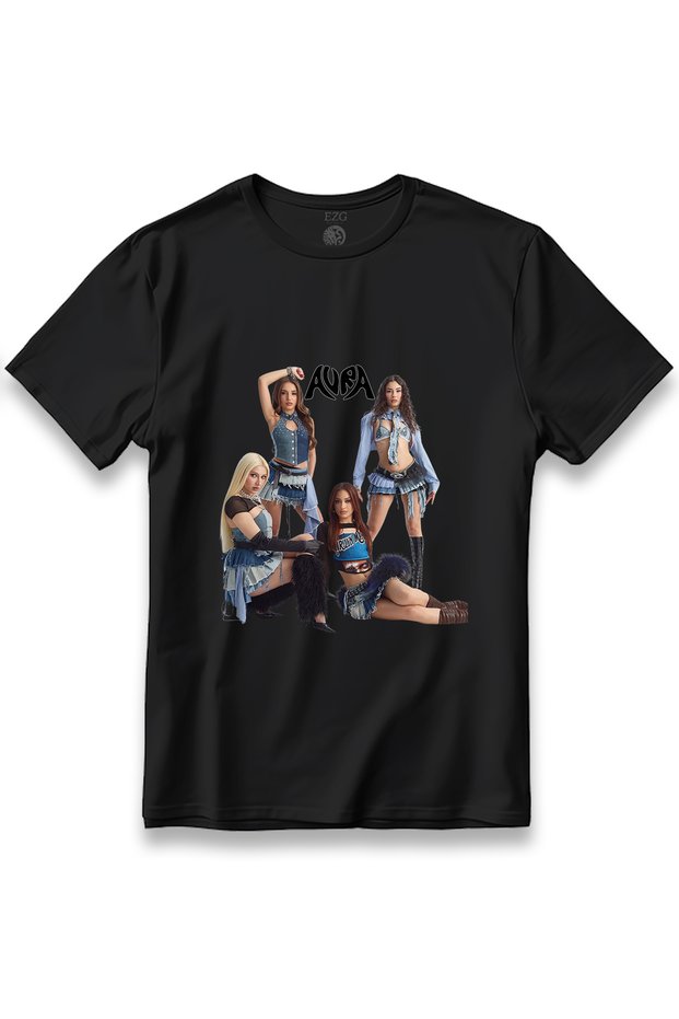 Aura Group Yuh Song Girlband Aura Girl Group T-Shirt Unisex 100% Cotton Breathable Thick Fabric T-Shirt
