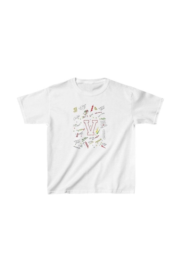 Unisex Kids Printed T-Shirt - White
