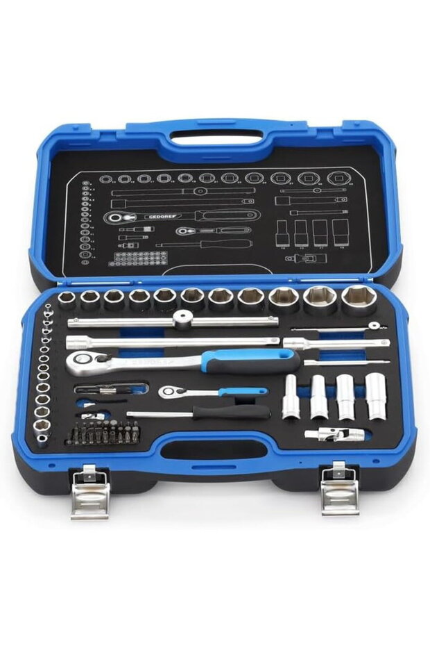 Socket Set 1/4 + 1/2 69-pieces