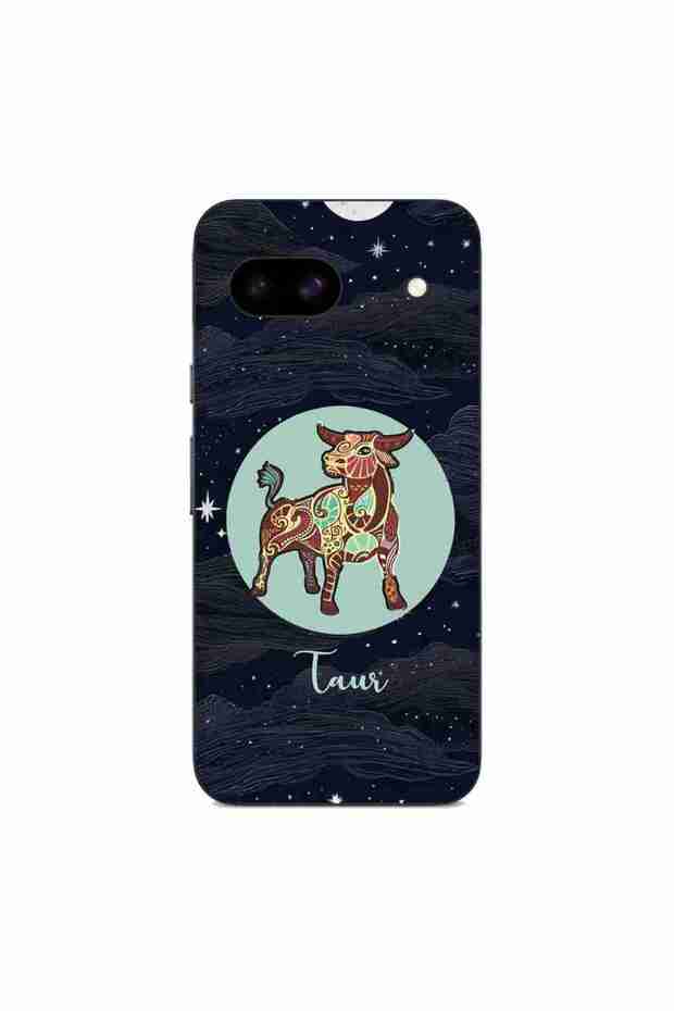 Case compatible with Google Pixel 8A Silicone Gel Tpu Taurus Horoscope Pattern