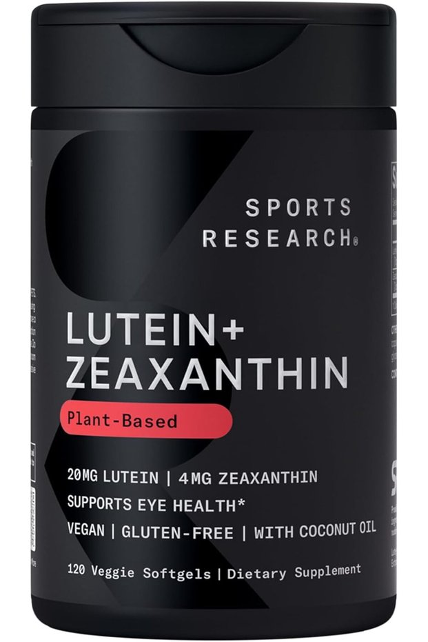 Lutein and Zeaxanthin Capsules - Eye Health Support Supplement - 120 Veggie Softgels