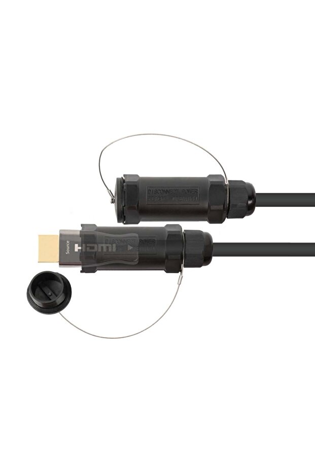 Cablu HDMI 2.0b hibrid Python AOC, armat cu oțel, 15m - 1