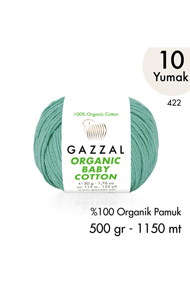 Organic Baby Cotton 422 - 10 Yumak 500 Gr