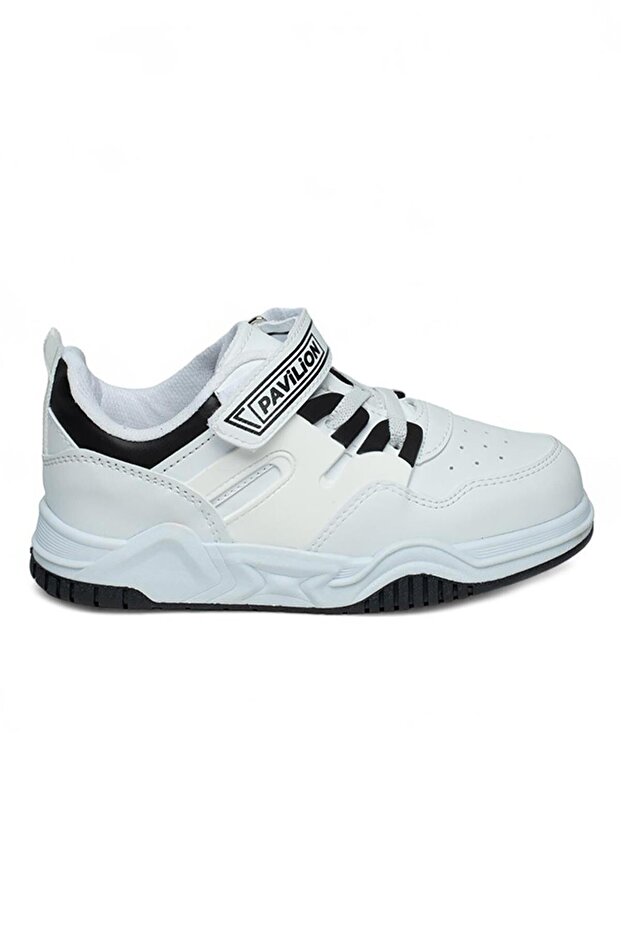 Pvl White Black Boy's Sneaker Sports Shoes