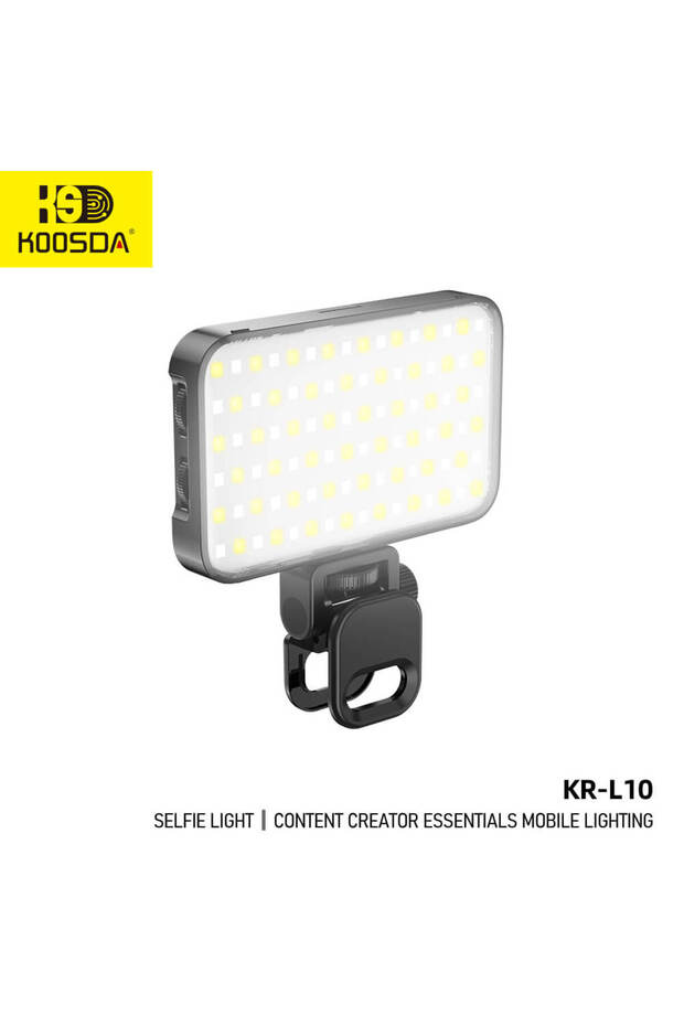 KR-L 10 2000 mAh Selfie Light I Content Creator Essentials 360° Mobile Lighting