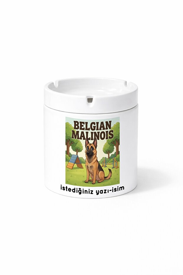 Animal Belgian Malinois Belgian Malinois Dog Printed Ashtray Ashtray Gift