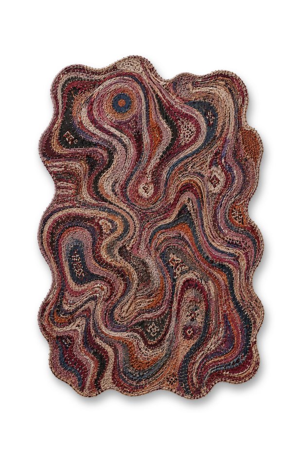 Sdt Shape Theme Patterned Modern Woven Base Decorative Carpet Sdt1618