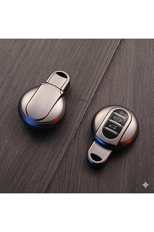 Mini Cooper-S Compatible 3 Button Silicone Auto Remote Control Case Gray