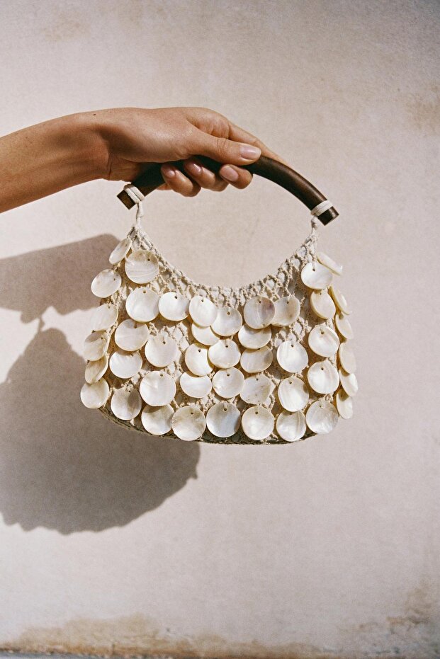 Beaded handbag - 1