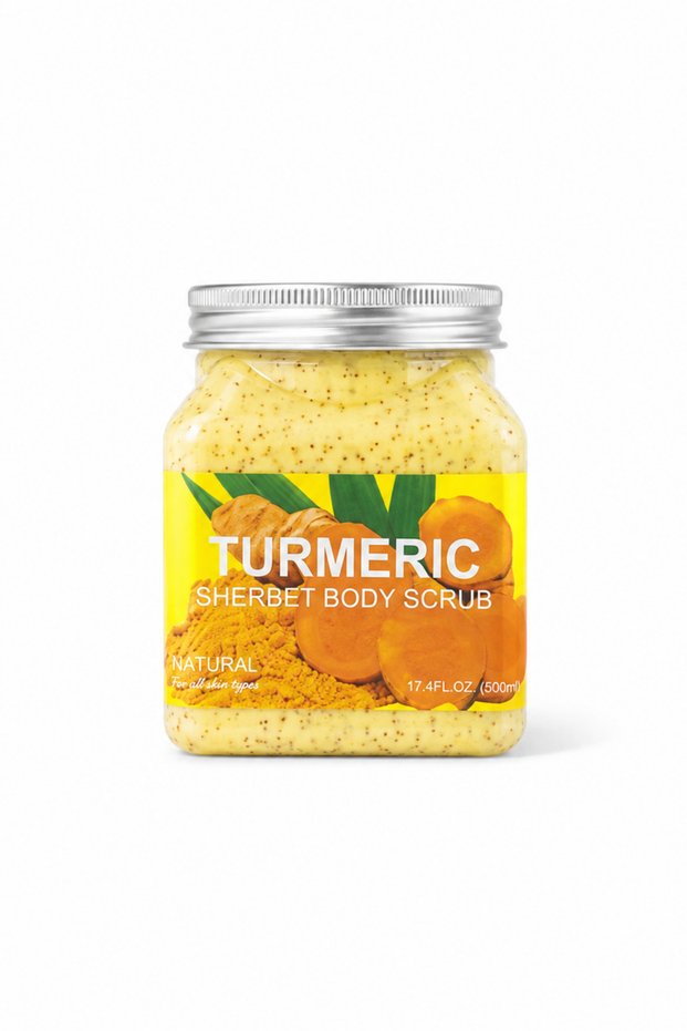 Turmeric Sherbet Body Scrub Turmeric Extract Body Scrub 500 ml – Purifying and Softening Body Care