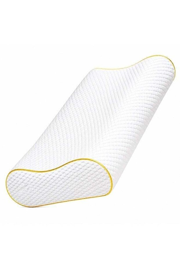 Luxury Ergonomic Memory Foam Pillow for Neck Support – Orthopedic Contour Design, Cooling Breathable Cover