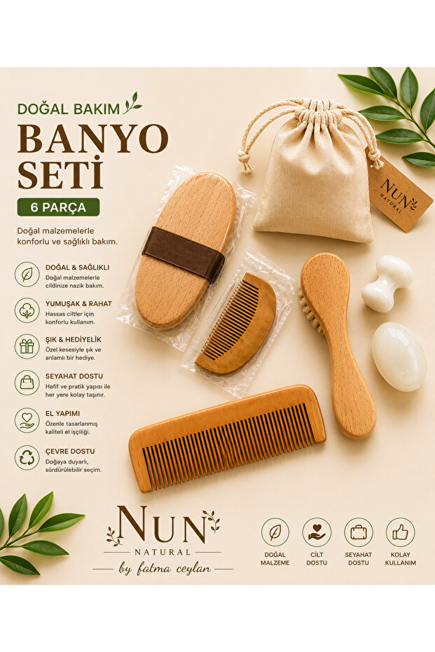 Delüks ahsap bakım set