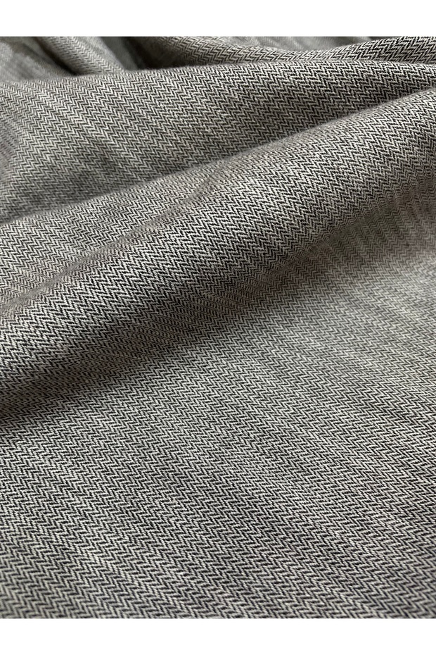 Woven Fabric Polyviscon Anthracite Taupe Draped Pants, Jacket, Skirt, Dress. En-150Cm.