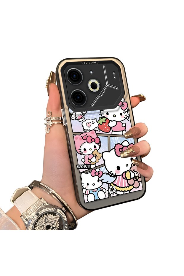 Tecno Pova 6/Pova 6 Pro 5g Compatible Stylish Cartoon Printed Shockproof Case