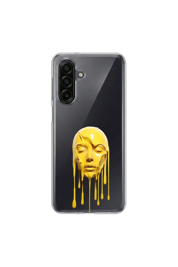 Samsung Galaxy A17 Compatible Aesthetic Face 5 Design Transparent Case