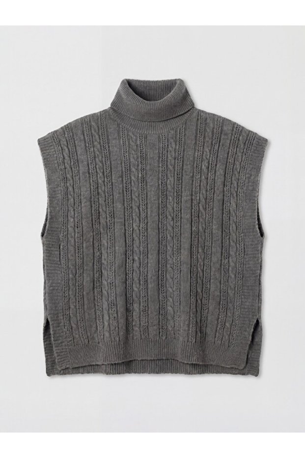 Fisherman Roba Collar Embroidered Women's Knitwear Sweater from Uzg Store for Style Enthusiasts
