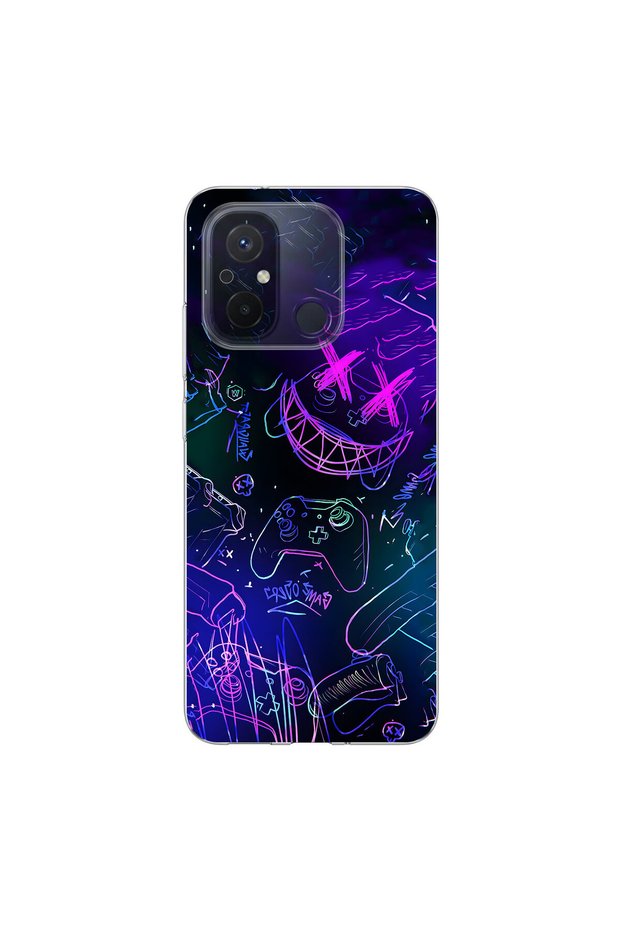 Redmi 12C Compatible Graffiti 4 Design Transparent Case